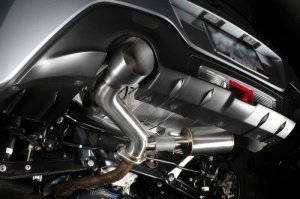 Subaru BRZ Performance Exhaust - Single Side Exit - Perrin Performance - Axle Back w/ Helmholtz Chamber - `22-`25 Subaru BRZ Performance Exhaust - Single Side Exit - Perrin Performance - Axle Back w/ Helmholtz Chamber - `22-`25